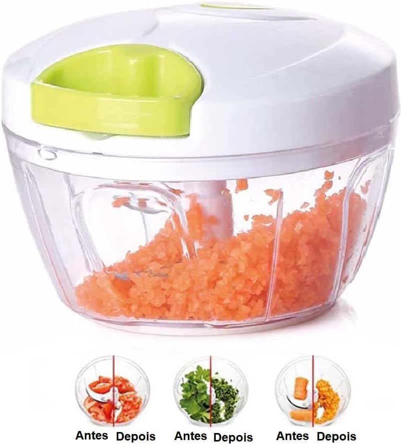 Mini Processador Manual de Alimentos 3 Lâminas - Melhor Opção