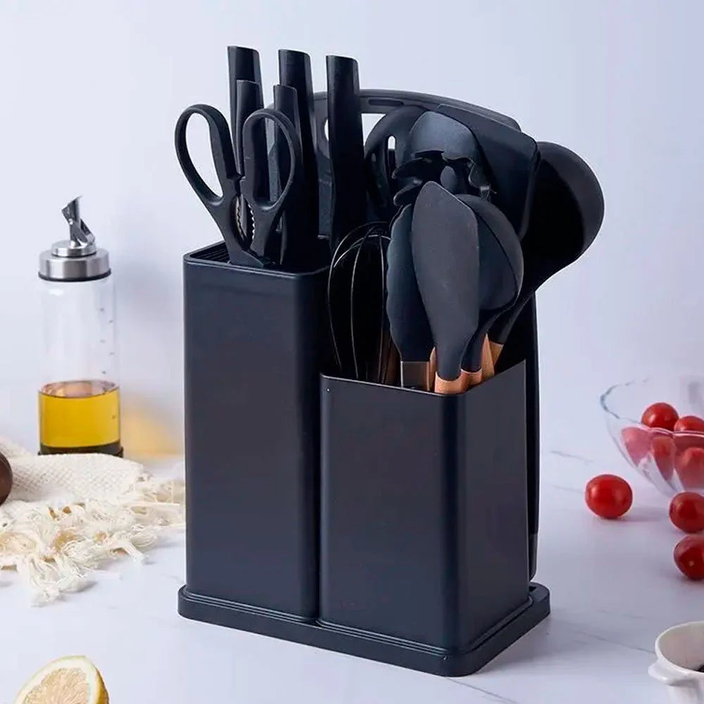 Kit de Cozinha 19 Peças de Silicone Premium