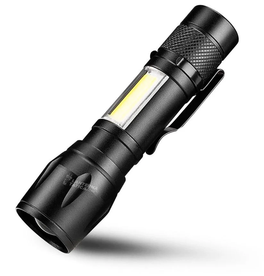 Mini Lanterna Tática Militar Recarregável USB - Super LED Zoom