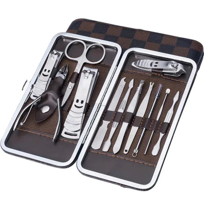 Kit Cortador de Unha Completo Manicure (12 Peças) - Aço Inoxidável - Melhor Opção