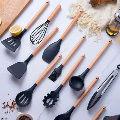 Kit de Cozinha 19 Peças de Silicone Premium